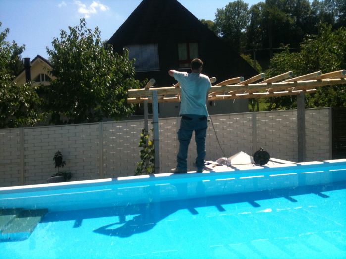 Pergola und Swimmingpool Projekt in Erlinsbach